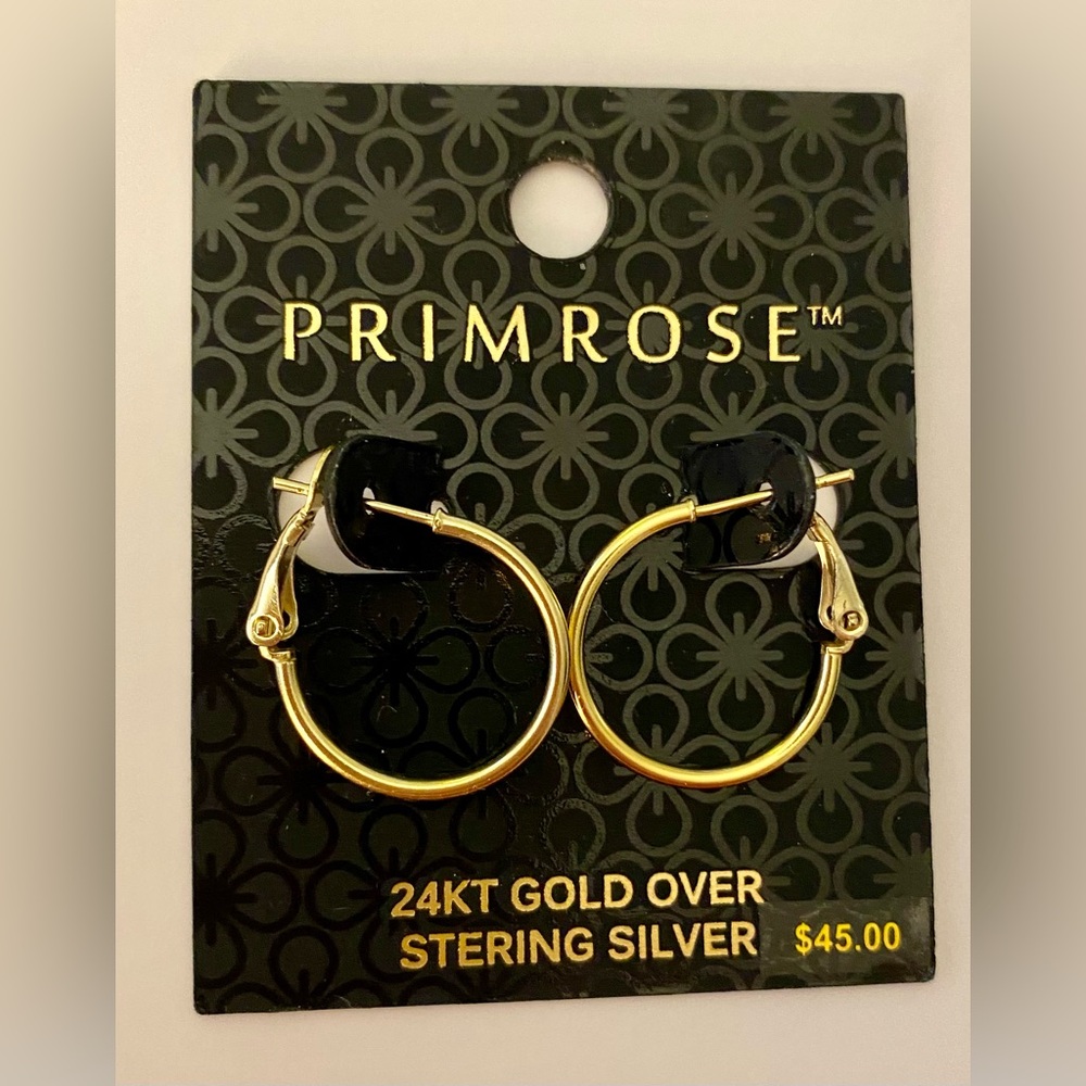 👛5/$50 24k Gold Hoop Earrings